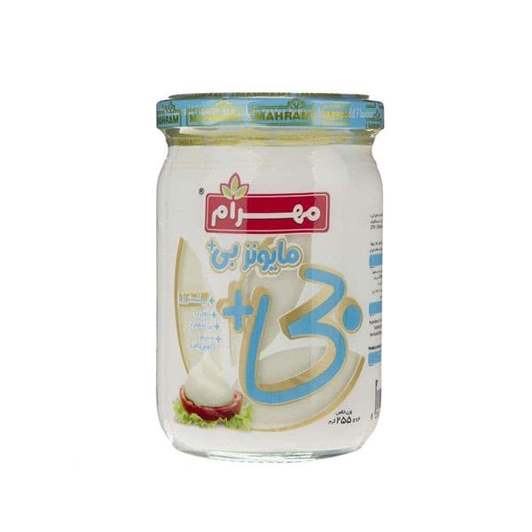 مهرام سس مایونز بی+ شیشه 255 گرم — تصویر ۵