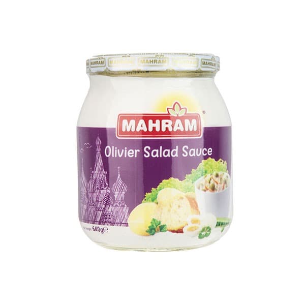 مهرام سس سالاد الویه شیشه 640 گرم — تصویر ۲