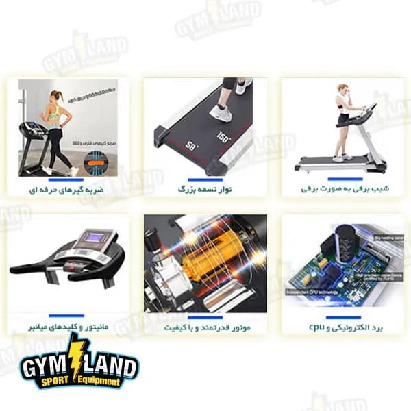 تردمیل باشگاهی کلاس فیت مدل 7300 — تصویر ۴