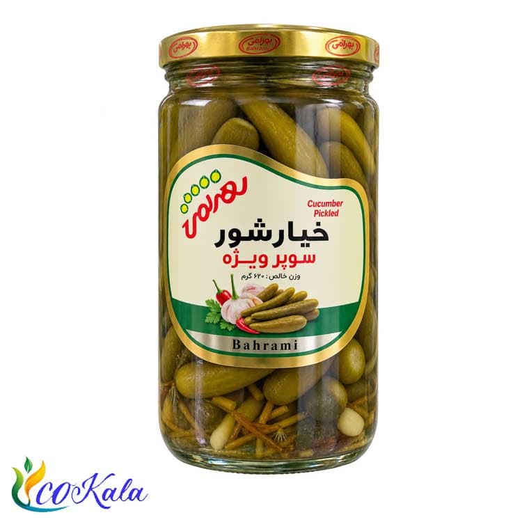 خیارشور فوق سوپر ویژه بهرامی 680 گرمی