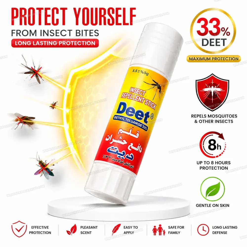 قلم دافع حشرات DEET حجم 10 میل با بهترین قیمت + خرید آنلاین