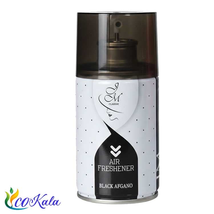 یدک اسپری خوشبو کننده هوا جی ام مدل BLACK AFGANO حجم 300 میلی لیتر