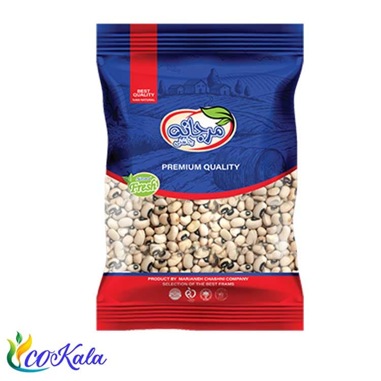 لوبیا چشم بلبلی مرجانه 900 گرم