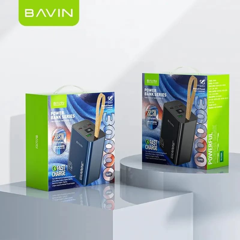 پاوربانک 20000 باوین Bavin PC1007S Fast Charge توان 22.5 وات — تصویر ۱۱