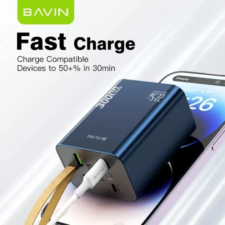 پاوربانک 20000 باوین Bavin PC1007S Fast Charge توان 22.5 وات — تصویر ۹