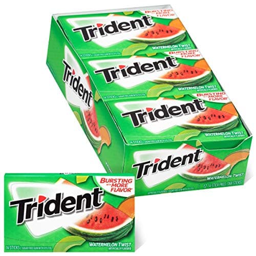 بسته 12 عددی آدامس تریدنت هندوانه Trident Watermelon Twist