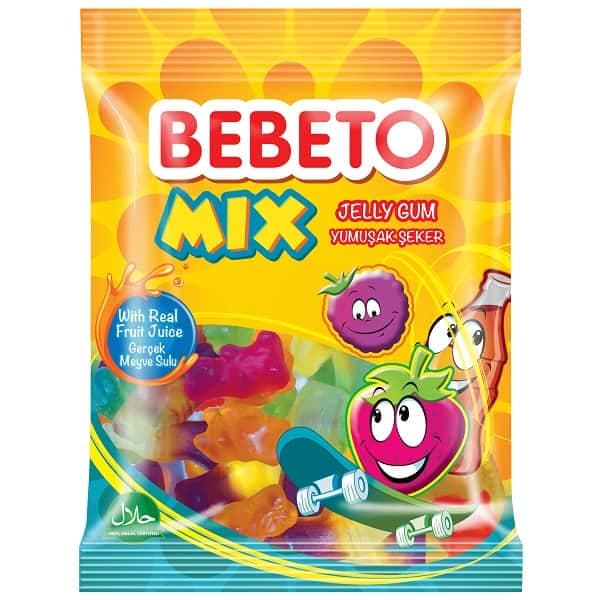 پاستیل میکس ببتو 80 گرم BEBETO Mix — تصویر ۲