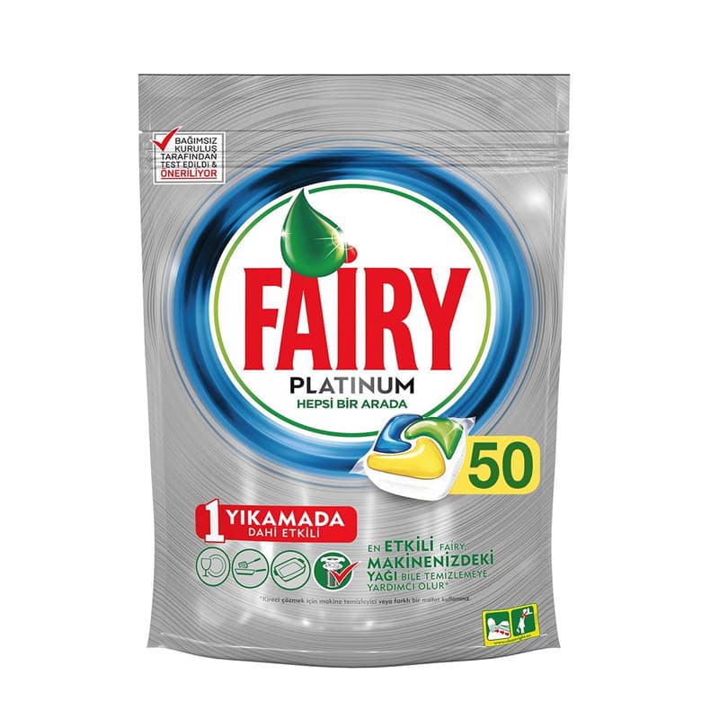 قرص ماشین ظرفشویی فیری (Fairy) پلاتینیوم 50 عددی — تصویر ۹