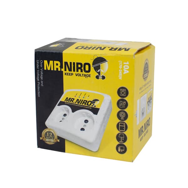 محافظ برق 2 خانه مستر نیرو ( MR NIRO ) 10 آمپر مغزی برنجی — تصویر ۱۱