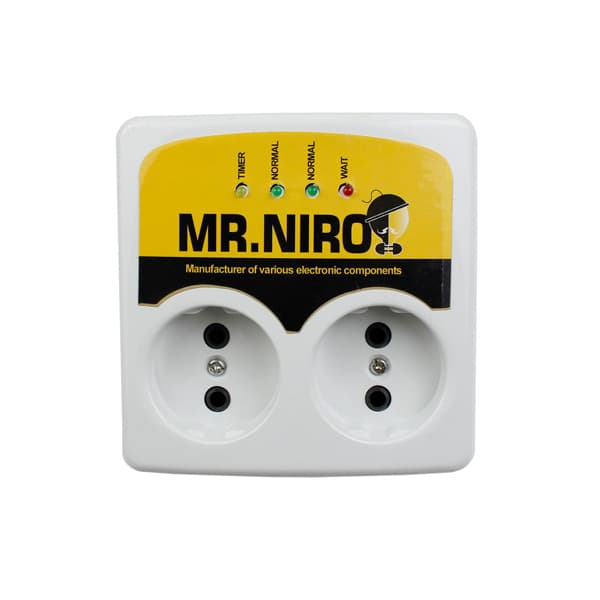 محافظ برق 2 خانه مستر نیرو ( MR NIRO ) 10 آمپر مغزی برنجی — تصویر ۷