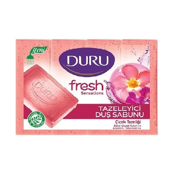 صابون حمام دورو گل های تازه بسته 4 عددی Duru Flower Infusion