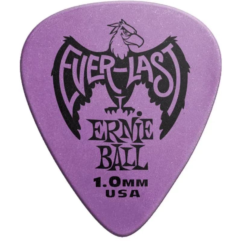 Ernie ball Everlast Guitar 1.0mm Purple Picks Plectrums – 9193