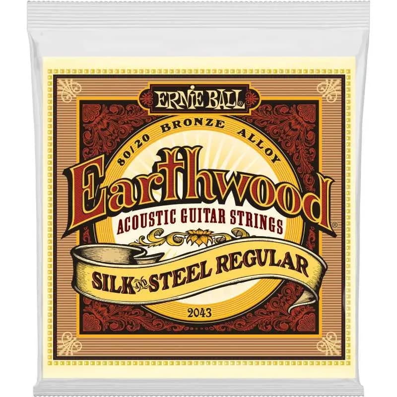 Ernie Ball Earthwood 80/20 Bronze Silk and Steel Acoustic Guitar Strings – 13-56 – 2043