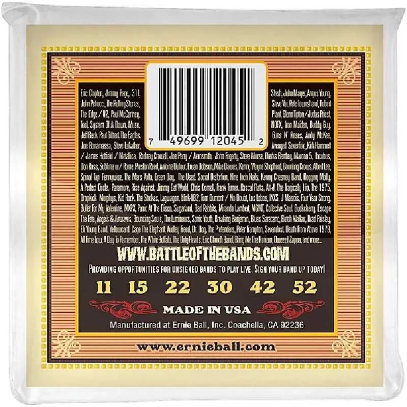 Ernie Ball Earthwood 80/20 Bronze Silk and Steel Soft Acoustic Guitar Strings – 11-52 – 2045 — تصویر ۳