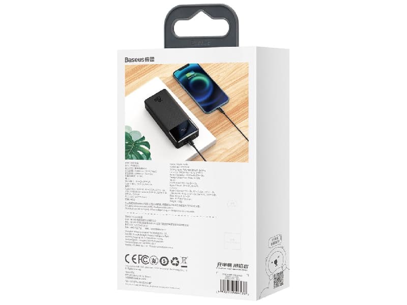 پاوربانک 20000 توان 20 وات بیسوس Baseus Bipow Digital Display PPDB20K PPDML-M01 — تصویر ۹