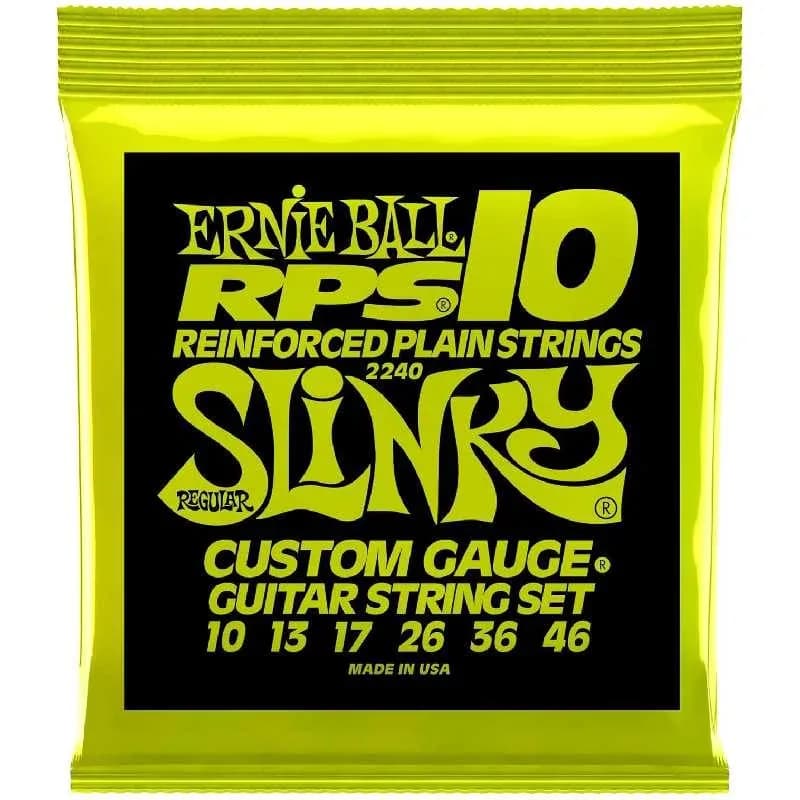 Ernie Ball Regular Slinky RPS Nickel Wound Electric Guitar Strings – 10-46 – 2240