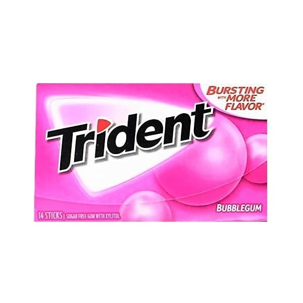 آدامس تریدنت بادکنکی 14 عددی Trident Bubblegum — تصویر ۳