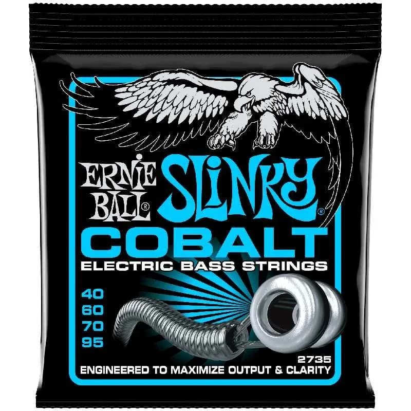Ernie Ball Cobalt Extra Slinky Electric Bass Guitar Strings – 40-95 – 2735 — تصویر ۲