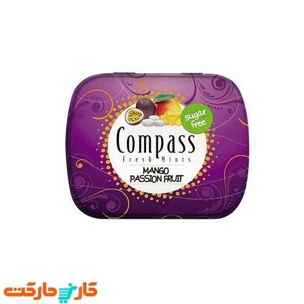 قرص خوشبو کننده دهان کامپس انبه و پشن فروت Compass mango & passion fruit