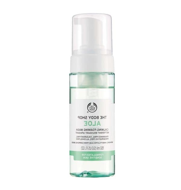 فوم شستشو آلوئه ورا بادی شاپ انواع پوست حتی حساس ۱۵۰میل The Body Shop Aloe Gentle Facial Wash