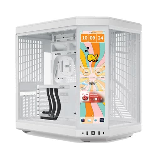 HYTE Y70 Touch Infinite Snow White Mid Tower Computer Case — تصویر ۲