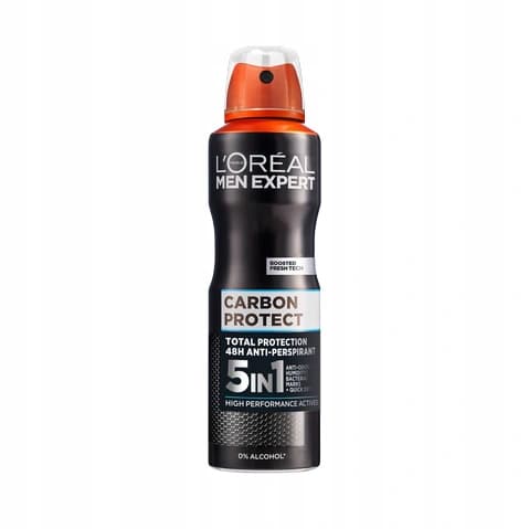 اسپری ضد تعریق مردانه لورآل مدل ۵IN1 carbon protect