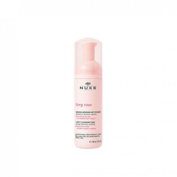 فوم شوینده صورت وری رز نوکس؛ مناسب انواع پوست حتی حساس nuxe very rose foam