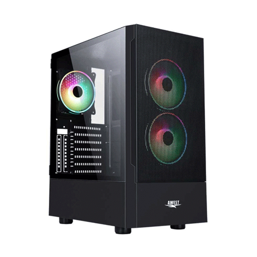 Awest GT-AV201-MB Plus Mid-Tower Gaming Computer Case