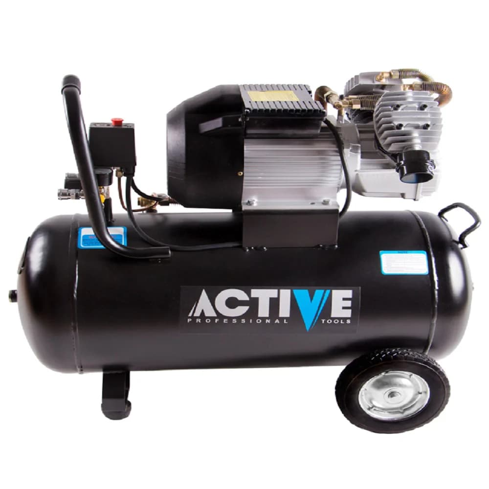 کمپرسور باد روغنی 80 لیتری دو سیلندر اکتیو مدل AC-1280 — تصویر ۲