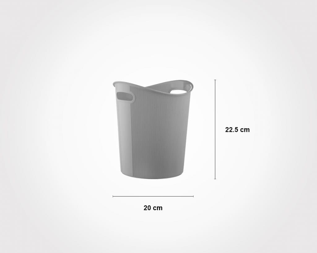 سطل کاغذ شیار دار کوچک لیمون — تصویر ۴