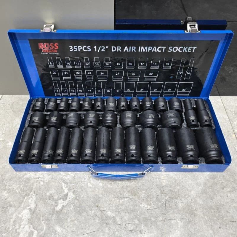 جعبه بکس ۳۵ عددی صنعتی فشار قوی اصلی باس مدل BS-35pcs