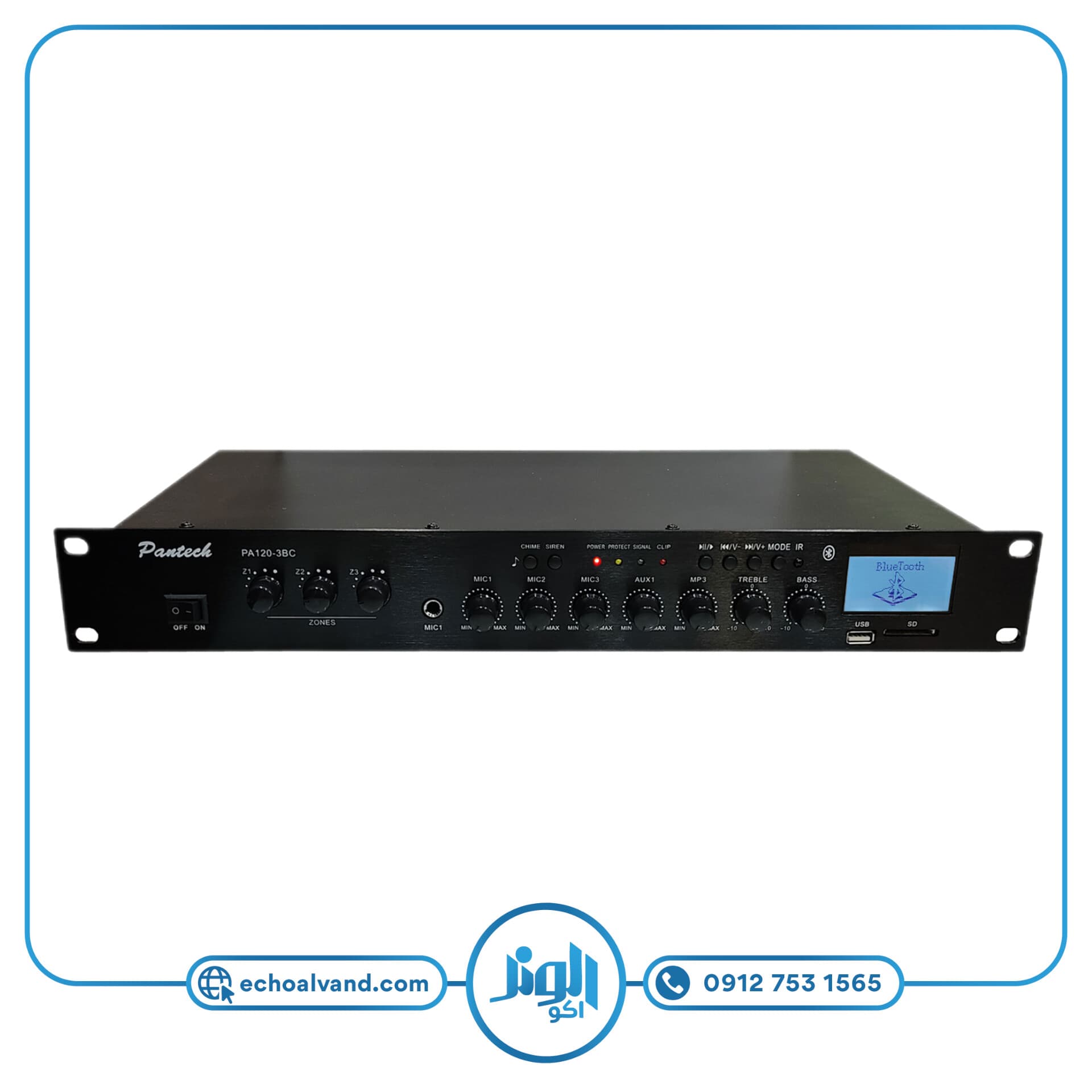 آمپلی فایر اهمی ولتی پنتک PANTECH PA120-3BC