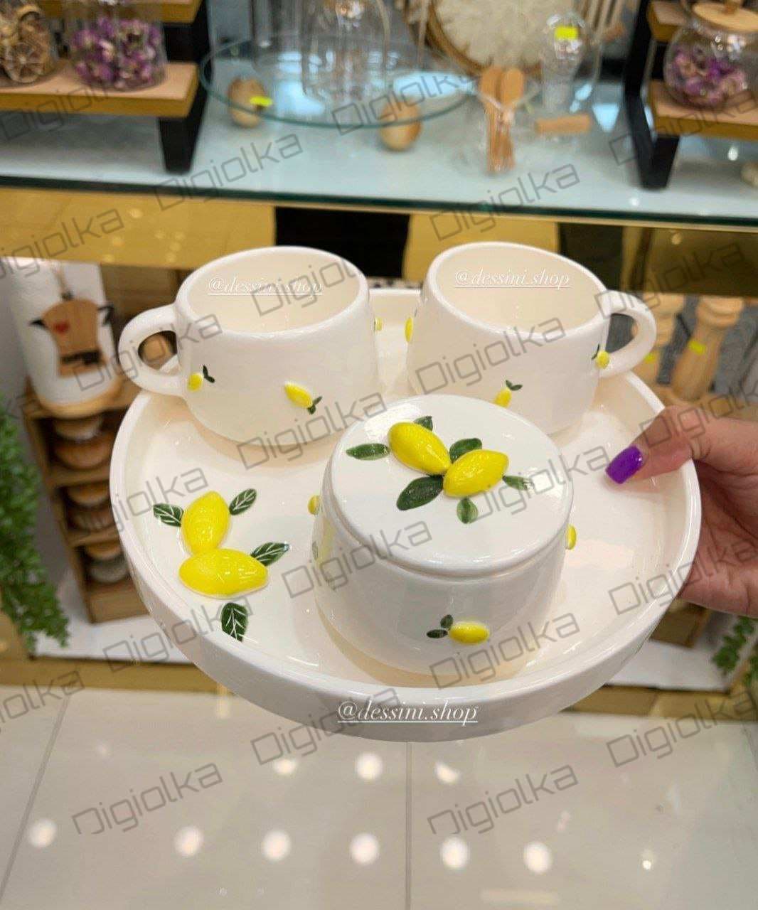 سرویس چایخوری لیمو و آلبالو پارمین — تصویر ۸