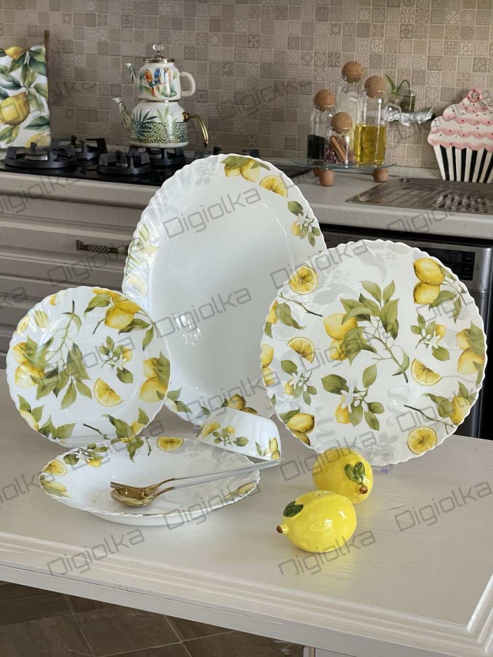 سرویس ۲۵ پارچه آرکوپال دینو (Dino) طرح لیمو – ۶ نفره استاندارد