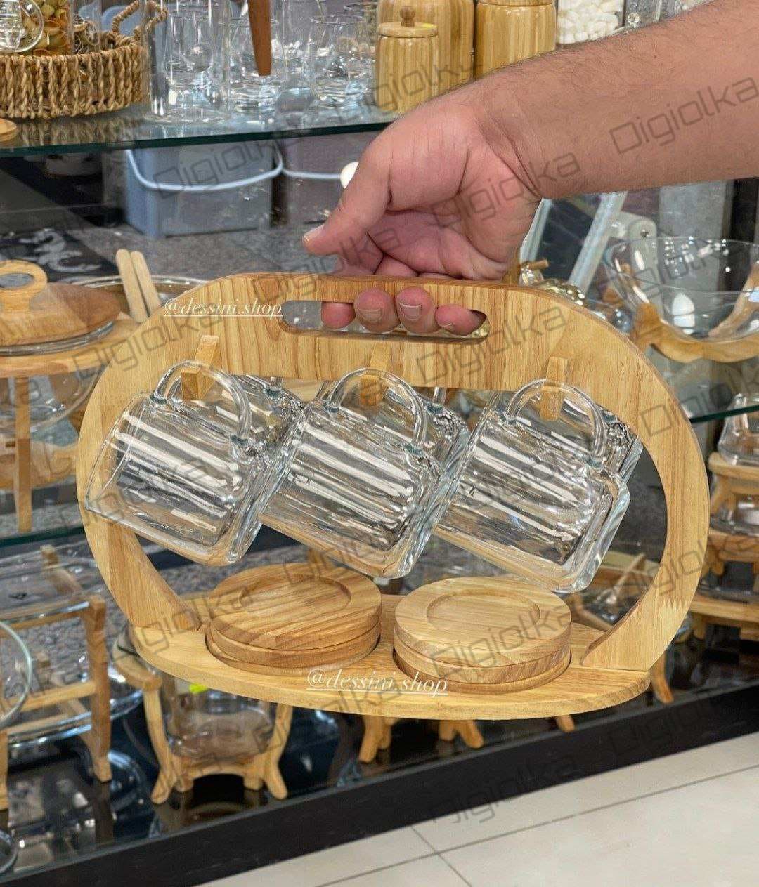 چایخوری آویز دار ریتا بتونی (betony)