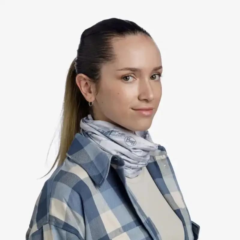 دستمال سر و گردن باف مدل coolnet frane light gray — تصویر ۴