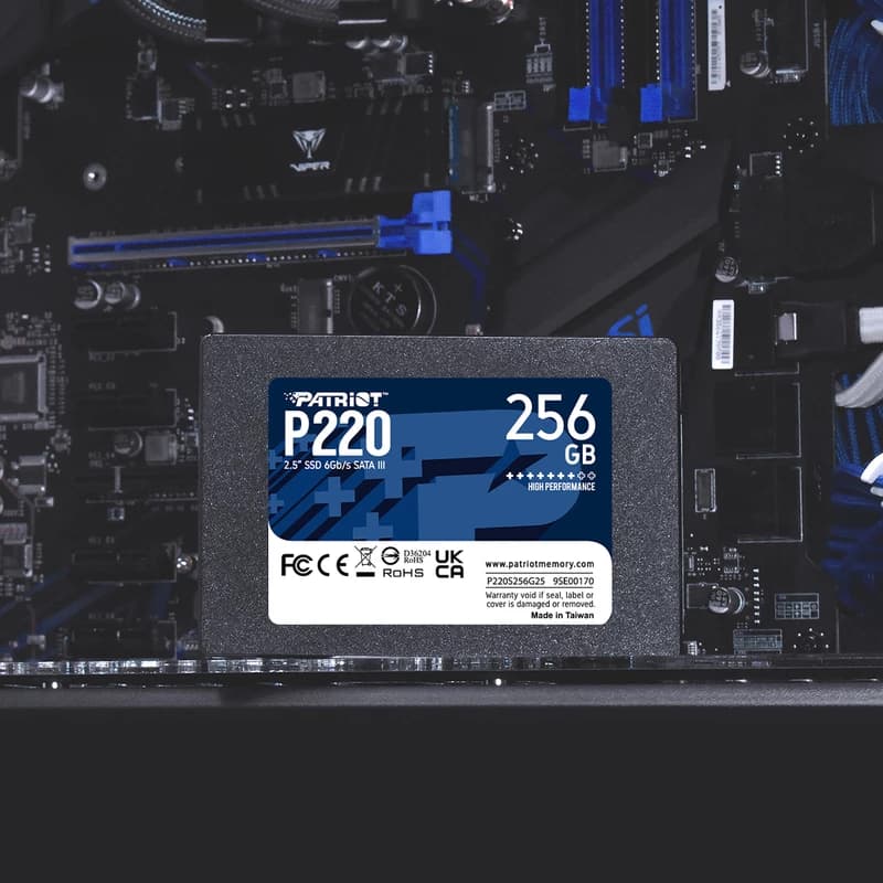 حافظه اس اس دی اینترنال پاتریوت مدل SSD Patriot P220 ظرفیت 256 گیگابایت — تصویر ۸