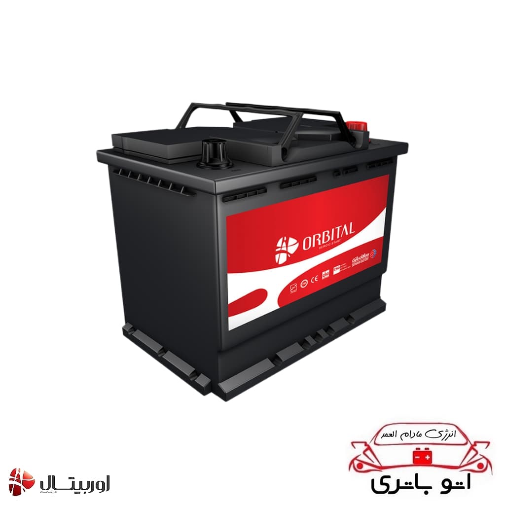 باتری ۶۰ آمپر D23 پایه بلند قطب موافق اوربیتال — تصویر ۵