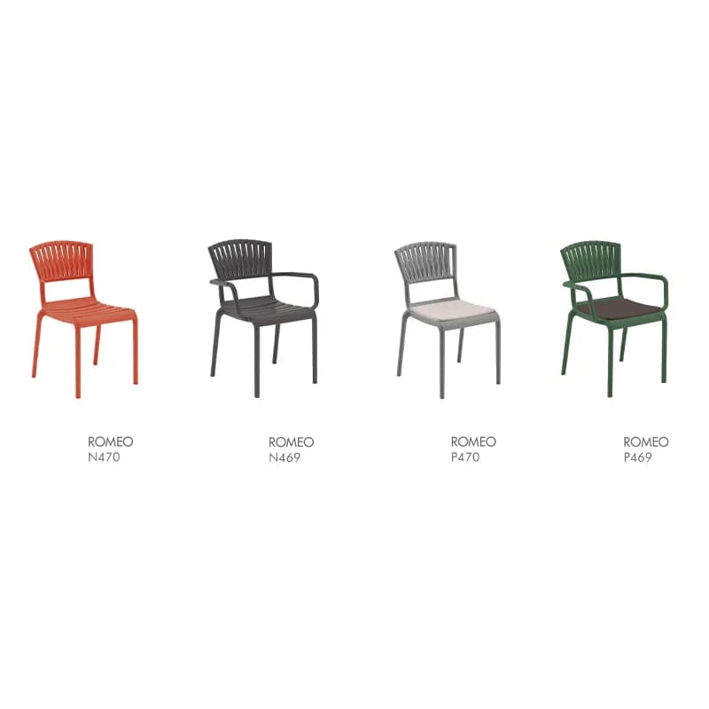 صندلی دسته دار نظری مدل رومئو کد P469 — تصویر ۹