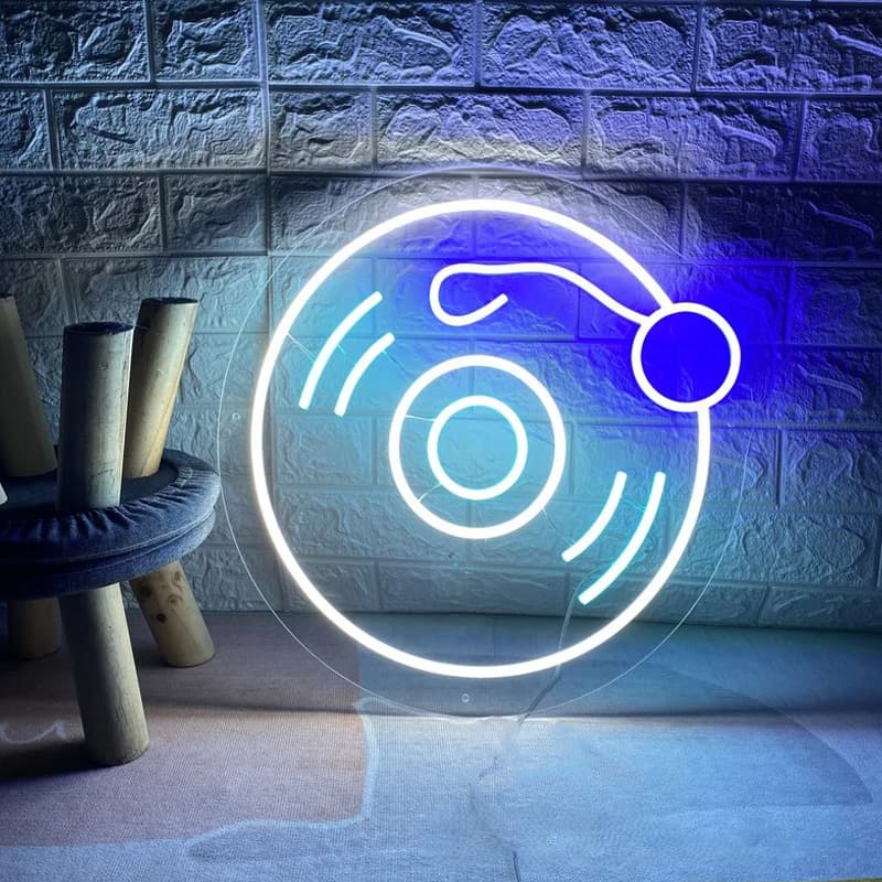 تابلو نئون موسیقی کد MUSIC008 ابعاد 50 در 50 سانتیمتر