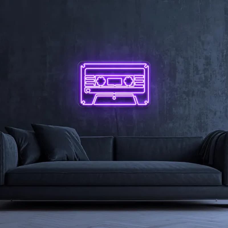 تابلو نئون موسیقی کد MUSIC004 ابعاد 50 در 50 سانتیمتر