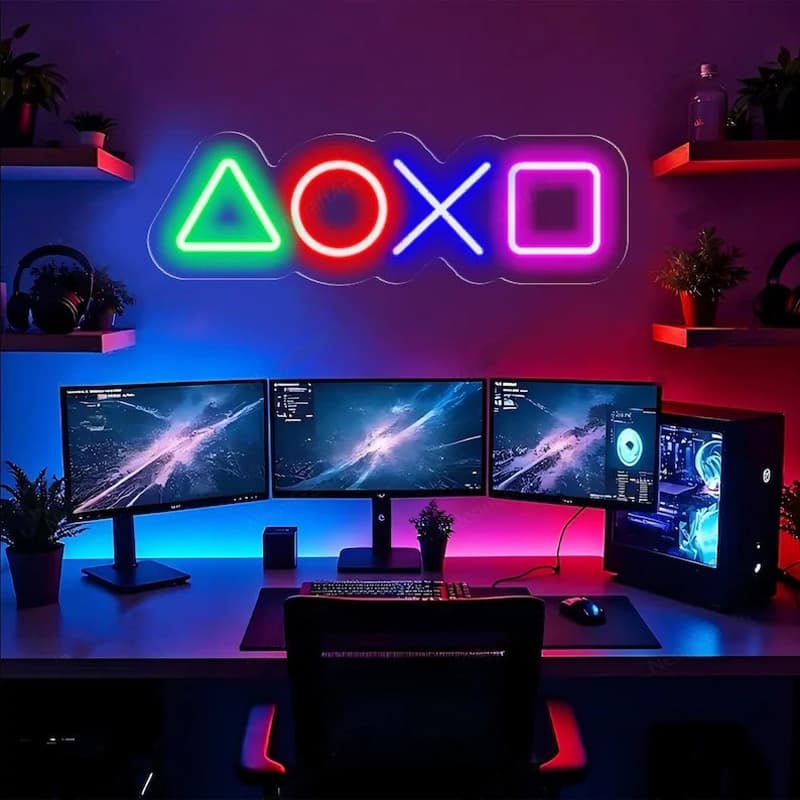 تابلو نئون گیم نت کد GAME005 ابعاد 60 در 40 سانتیمتر