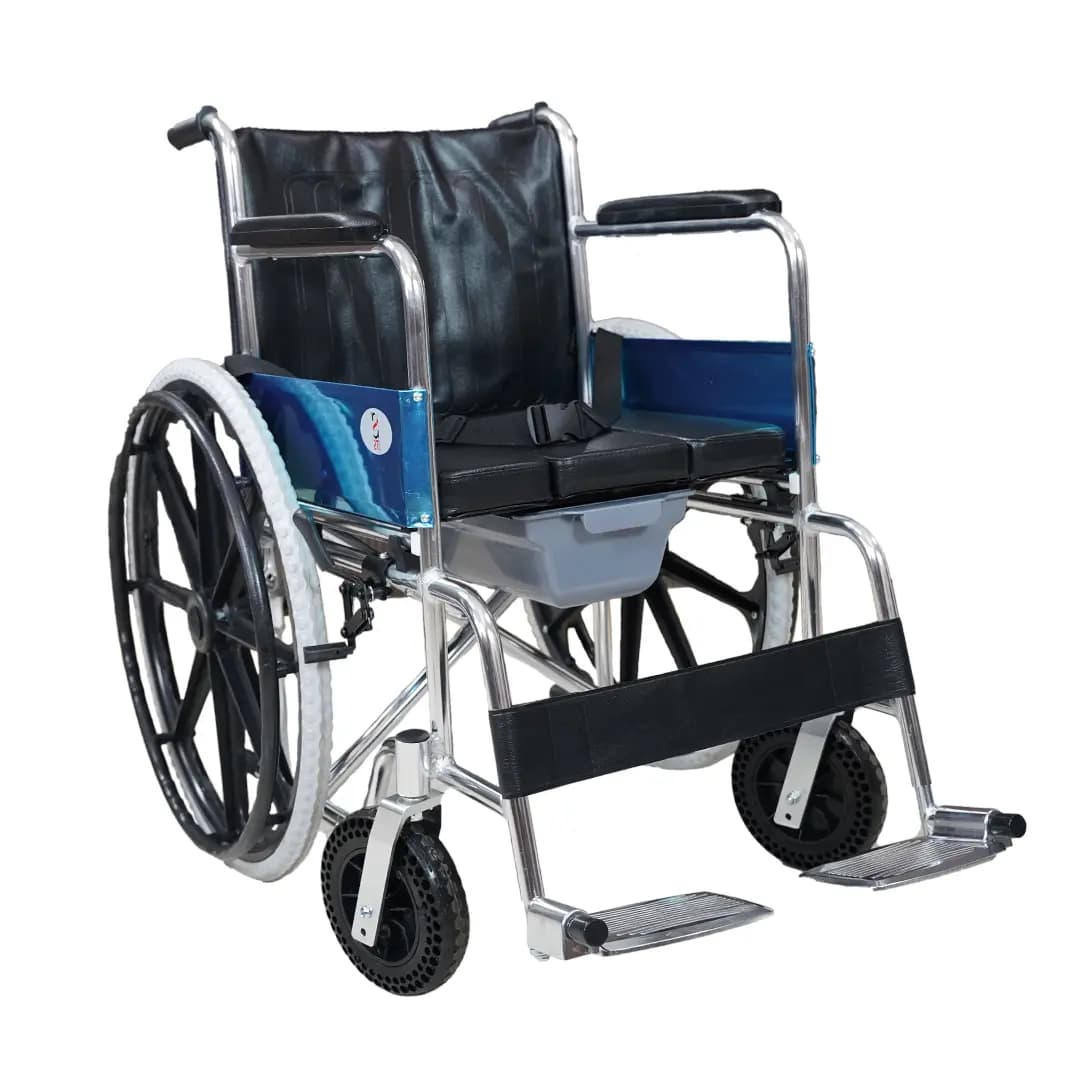 ویلچر حمامی مدل JTS608L | سبک، تاشو و ضدزنگ با قیمت تولیدی