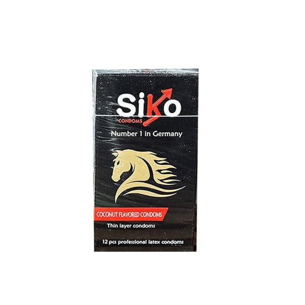 کاندوم نازک و سفت‌کننده SIKO | بسته ۱۲ عددی اصل آلمان با رایحه نارگیل تجربه‌ای متفاوت و لذت‌بخش