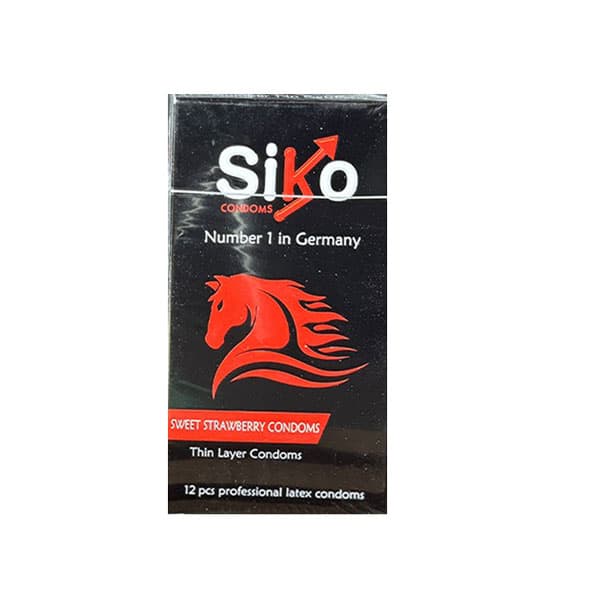 کاندوم خاردار نازک SIKO | اصل آلمان | با کیفیت عالی دارای روان‌کننده و طعم جذاب بستنی — تصویر ۲