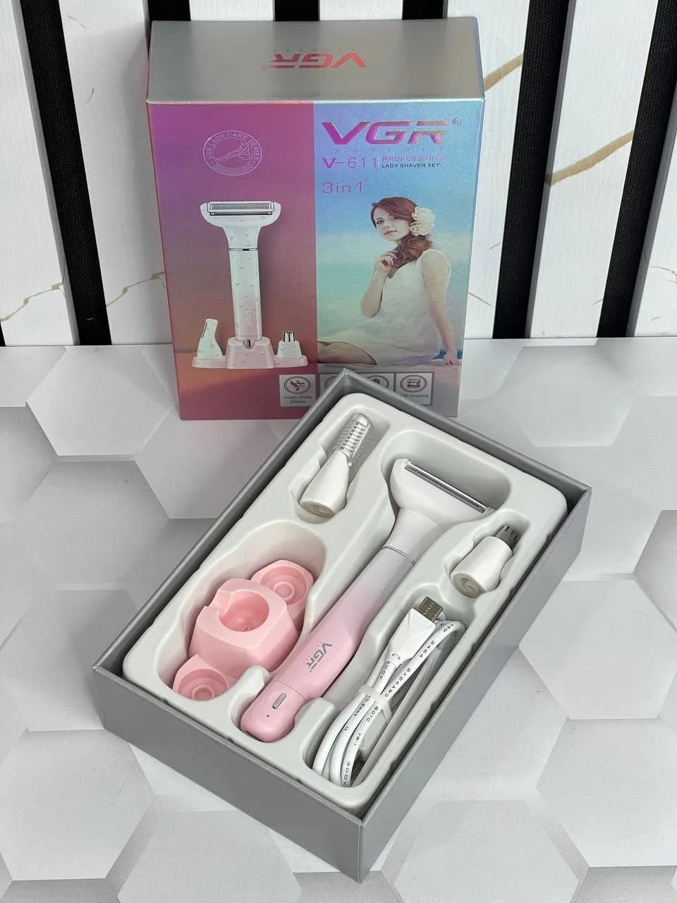 شیور 3 کاره بانوان وی جی آر مدل VGR V-611 — تصویر ۴