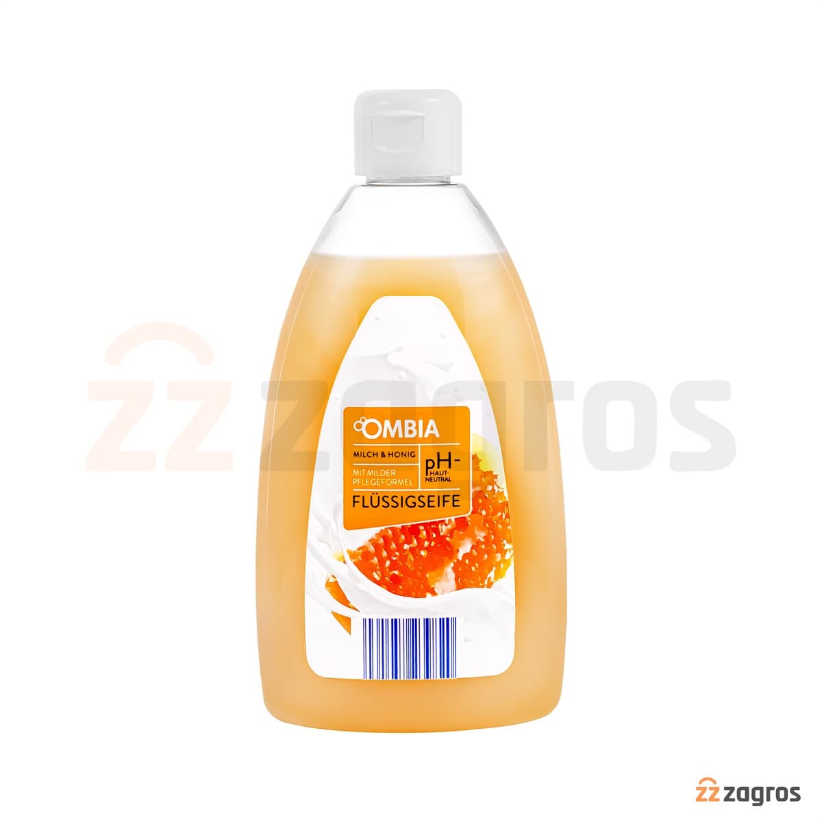 صابون مایع کرمی امبیا حاوی عصاره شیر و عسل 500 میل — تصویر ۲