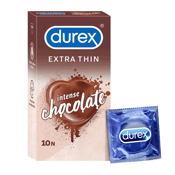 کاندوم بسیار نازک دورکس مدل شکلاتی Intense Chocolate Extra Thin | بسته 10 عددی فوق نازک با رایحه شکلاتی برای تجربه‌ای شیرین و طبیعی