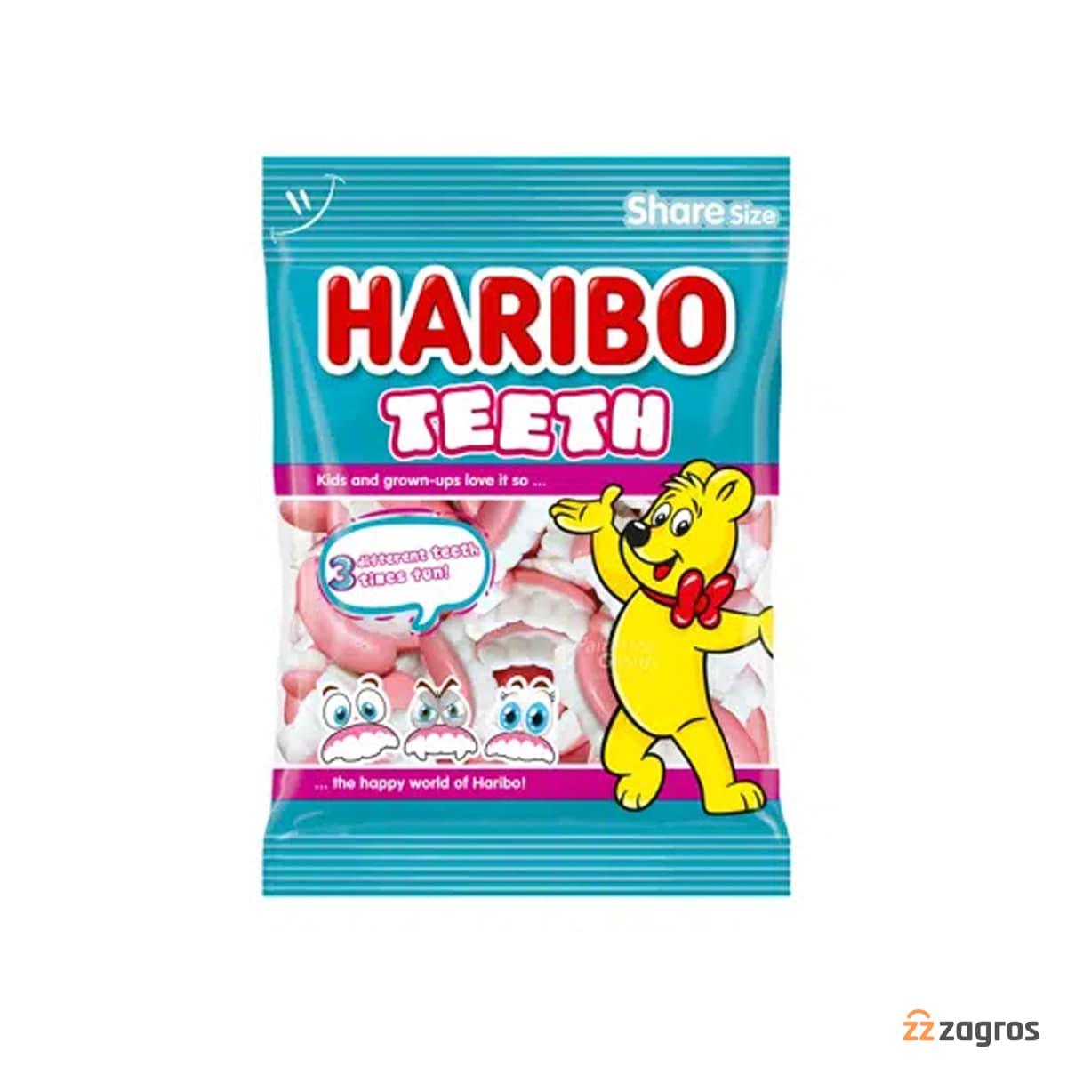 پاستیل هاریبو مدل دندانی Teeth وزن 80 گرم