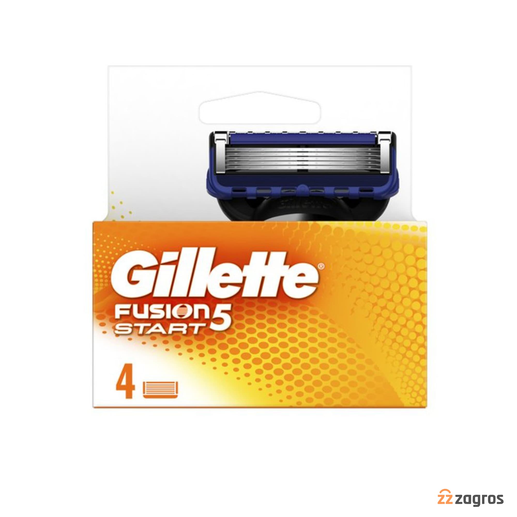 تیغ یدک اصلاح مردانه ژیلت مدل Fusion5 Start بسته 4 عددی